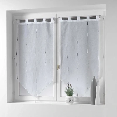 Image de douceur d&#039;interieur 1626510 Paire, Polyester, Gris, 2 x 45 160 CM