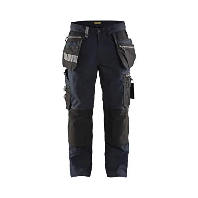 Image de Blaklader 15901343 Pantalon d&#039;artisan avec extensibilité, Marine noire/Noir, taille D120