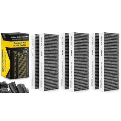 Image de KF3TEC® Lot de 3 filtres à charbon actif pour hottes aspirantes Bora Basic BAKFS (6 filtres) et BIU/BHU/BFIU / maximum 2 pièces par client