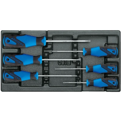 Image de GEDORE 1500 ES 2163 TX Kit de tournevis dans module d&#039;outil (mousse calage PU)