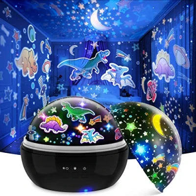 Image de Tesoyzii Dinosaure Jouet 2 3 4 5 6 7 8 Ans Lampe Cadeau Garcon Veilleuse Projecteur Enfant Dinausore Bébé