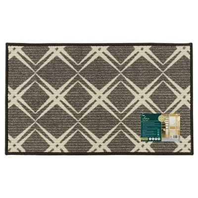 Image de JVL 49 01 133BE Fiora Paillasson Lavable en Machine avec Dos Caoutchouc Beige, 45 x 75 cm