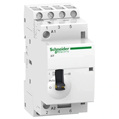 Image de Schneider Electric Acti9, iCT contacteur à commande manuelle 25A 3NO 230...240VCA 50Hz A9C21833