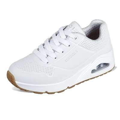 Image de Skechers Garçon Uno Stand on Air, Bordure Synthétique Blanche, 39.5 EU