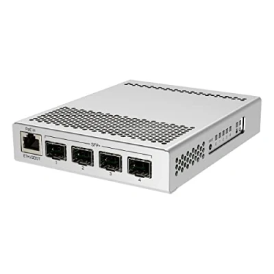 Image de Mikrotik Commutateur de routeur Cloud CRS305 4 SFP+ 10 Gbit/s Port 1 Gbit OSL5 1G 4S+in