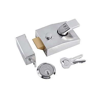 Image de Yale P 89 SC 60 Deadlocking Nightlatch, High Security, with Automatic Deadlock, Chrome Finish, mm Backset