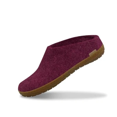 Image de glerups dk Modell BR 02 Mixte Adulte Pantoufles en Feutre,Chaussons, Rose (Cranberry),38 EU