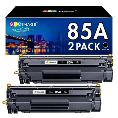 Image de GPC Image 85A Cartouches de Toner Compatible pour HP CE285A Laserjet Pro P1102W P1102 M1132 M1217 M1212 M1212NF P1108 P1109 P1100 M1132MFP M1134MFP M1136 (2 Noir)