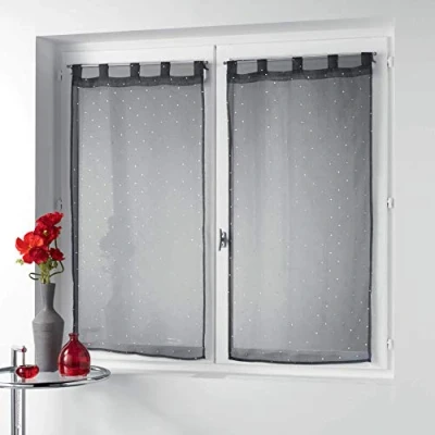 Image de douceur d&#039;interieur 1626544 Paire, Polyester, Anthracite, 2 x 60 160 CM