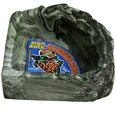 Image de Zoo Med Repti Rock Corner Abreuvoir pour Reptile/Amphibien Taille S