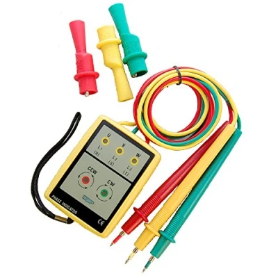 Image de HQRP 3 phase indicateur testeur de rotation phases sequence