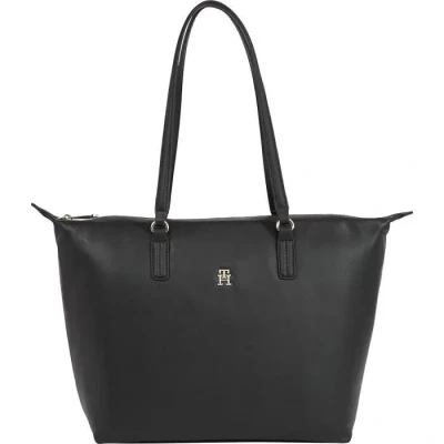 Image de Tommy Hilfiger Femme Cabas Sac Poppy Plus avec Fermeture éclair, Multicoloré (Black) Unique