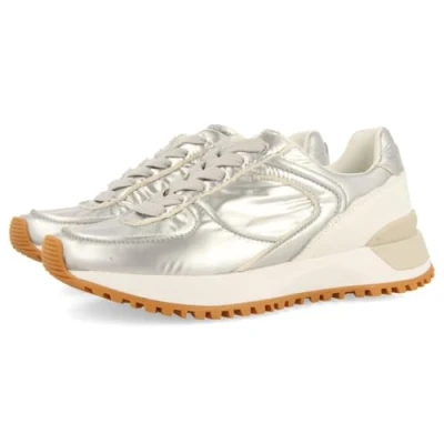 Image de Gioseppo Nabbe Baskets basses, Femme, Taille: 38, Plata Cuir et textile