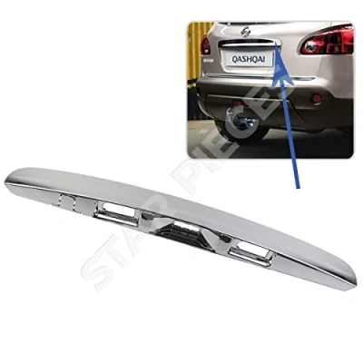 Image de STARKIT PERFORMANCE Poignée de coffre compatible pour Nissan Qasqhai (2007 2013) baguette complète avec ou sans option camera recul (chromée)