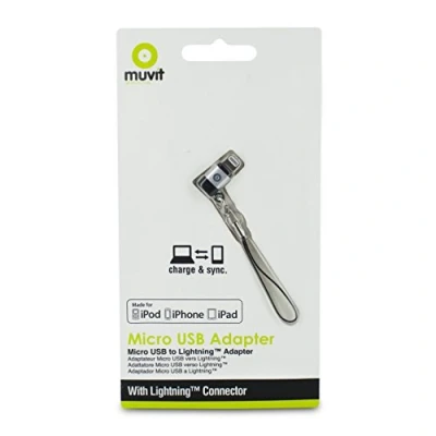 Image de Adaptateur Charge &amp; Sync Micro Usb/Lightning+Attache Neuf