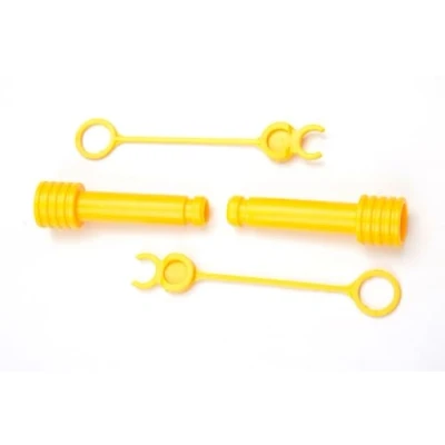 Image de Rolly Toys X59901700000 Kit de pièces Rechange, 2 boulons et Pinces, Jaune, Accessoires pour remorque Trac