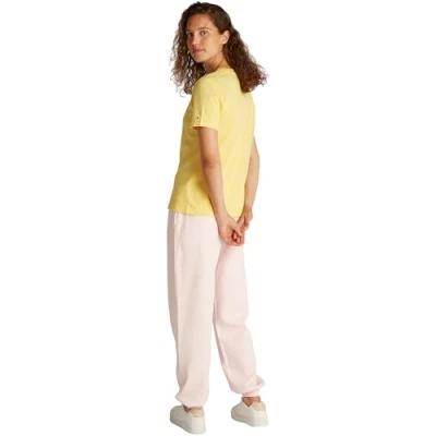 Image de Tommy Hilfiger Contrast FLAG TEE Tshirt basique, Femme, Taille: Medium, Citronella