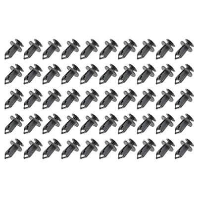 Image de YINETTECH 50 x Clips de fixation doublure panneau garniture gris plus longs pour tapis Compatible avec Transporter T4 T5