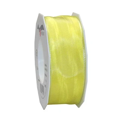 Image de PRÄSENT Lyon Ruban Taffetas Filaire Jaune Clair 40 mm 25