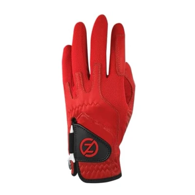 Image de Zero Friction Cabretta Elite Gant de Golf pour Homme Main Gauche Rouge Taille Unique