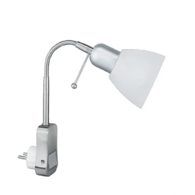 Image de TRIO, Spot, Ligara 1xE14, max.40,0 W Corps: metal, Nickel mat H:25,0cm, P:18,0cm IP20,Interrupteur,Flexible