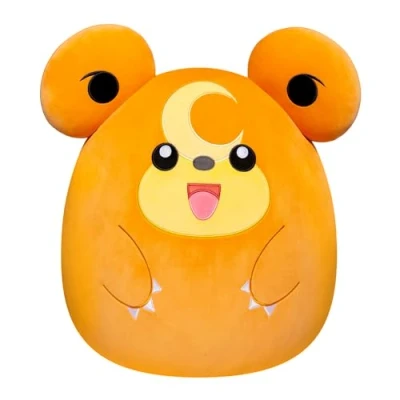 Image de Pokémon Bandai Peluche Squishmallows 50 cm Teddiursa Grande Ultra Douce Licence Officielle Géante JWS00051
