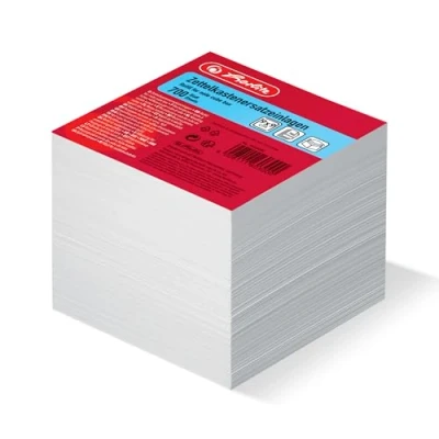 Image de Herlitz 1603000 Bloc mémo de remplacement Insert 700 feuilles 9 x cm Blanc