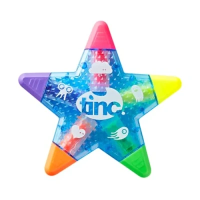 Image de Tinc StarhLBL Surligneur 5 en 1 forme d&#039;étoile pour enfants Bleu Taille unique