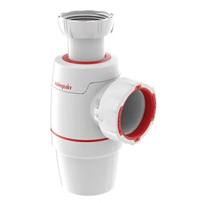 Image de Wirquin 30722140 Siphon d&#039;évier Néo ⌀40 mm zéro fuite, blanc