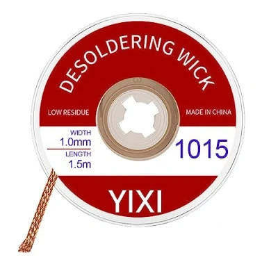 Image de 1.0mm*1.5m tresse a dessouder,Tresse de retrait soudure,Tresse à Dessouder,mèche soudure dessouder,Fil Trèsse dessouder,pour des composants électriques précis