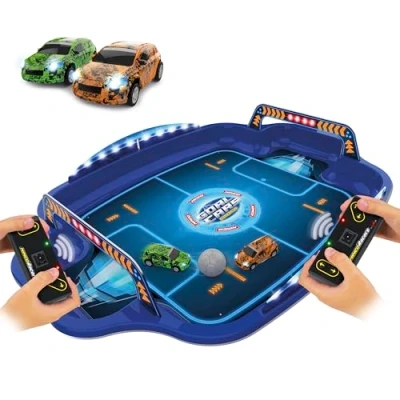 Image de Ninco Goalcars Supercup Voiture Telecommandé Enfant Hybride Combinant la Conduite radiocommandée et Les Techniques de Football, 2 véhicules à l&#039;échelle 1/64ème équipés lumières (NH93181)