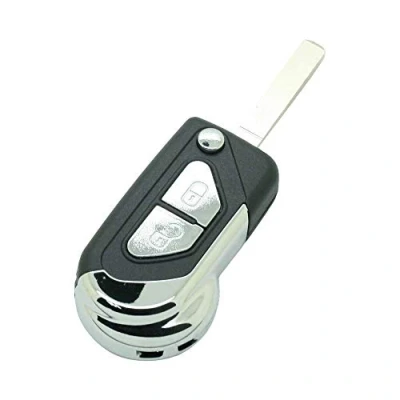 Image de BROVACS Coque de clé rechange compatible avec Citroën DS3 C3 2 boutons VA2 lame entrée sans à distance Flip Key Case PG321