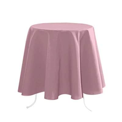 Image de Stof Lovely CASA Nappe Taille 145x300 cm 100% Polyester Couleur Poudre Modèle Nelson Rectangulaire Linge de Table Lavable 30 Qualité Exceptionnelle