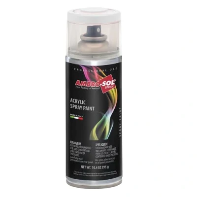 Image de Ambro Sol V400PAST3 Vernis Peinture Acrylique Multi Usage, Brillante pour Intérieur et Extérieur, Adapté a Tous Type de Matériau, Aérosol En Fer Blanc Recyclable 400 ml, Brillant