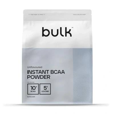 Image de Bulk BCAA Instantanés En Poudre, 8 g d’acides aminés à chaîne ramifiée par portion, Nature, 500