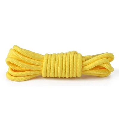 Image de Boolavard Lacets Ronds [2 paires] de Chaussures Robustes pour Bottes Travail Randonnée (Jaune, 150cm)