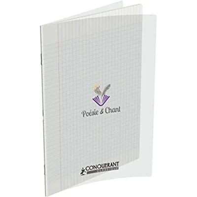Image de Conquérant 41500 Cahier Classique Piqûre Poésie Couverture Polypropylène A4+ Papier Vert