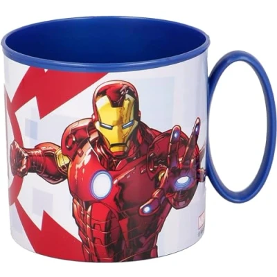 Image de ALMACENESADAN, 5074 Tasse lavable au micro ondes, capacité 265 ml, produit réutilisable (Avengers Rolling)