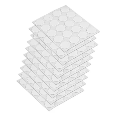 Image de EMUCA 4026415 Cache couvre vis adhésif, Blanc, Ø 13 mm, Set de 200 Pièces