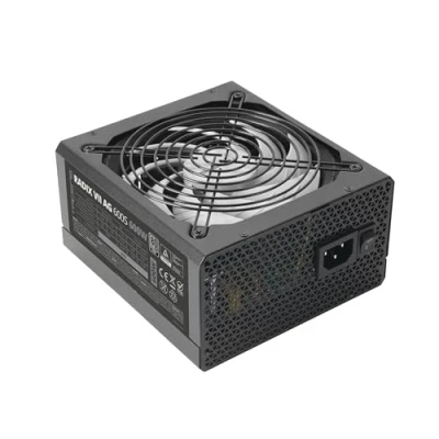 Image de Tacens Radix VII AG 600S, Alimentation PC ATX 600W, Garantie 10 Ans, 80Plus Silver, 87% d’Efficacité, Technologies SMD et DC DC, Ventilateur AI RPM 140mm FDB, Condensateurs Japonais TK 105º, Noir