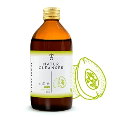 Image de DETOX Minceur Puissant et Rapide Diurétique Naturel Liquide Dépuratif du Foie Drainant Élimine les Toxines.Amincissant Antioxydant Thé Vert Guarana Papaye.500ml Certifié Végan.UE.N2 Natural Nutrition