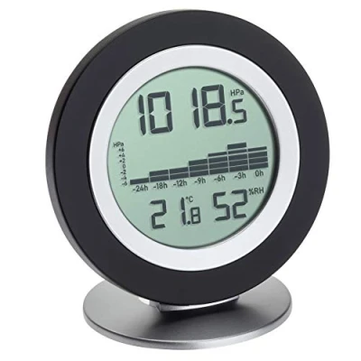 Image de TFA Dostmann WeatherHub Thermomètre hygromètre numérique COSY BARO Station météo avec vue graphique Noir 120 x 55 150 mm