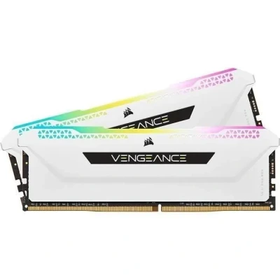 Image de Corsair Mémoire de bureau VENGEANCE RGB PRO SL 16 Go (2x8 Go) DDR4 3600 (PC4 28800) C18 1,35 V Blanche Noir