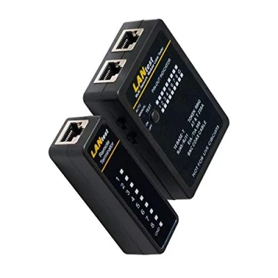 Image de odedo® Testeur de Câble RJ45/RJ11 RJ12 BNC avec unité à distance, réseau, ligne LAN RNIS DSL CAT 5/6/7 patch Ethernet Network Cable