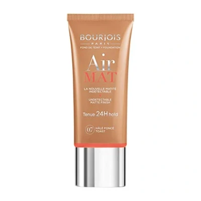 Image de 2 x Bourjois Air Mat Mattifying Foundation 30ml 07 Hale Fonce (Toast)