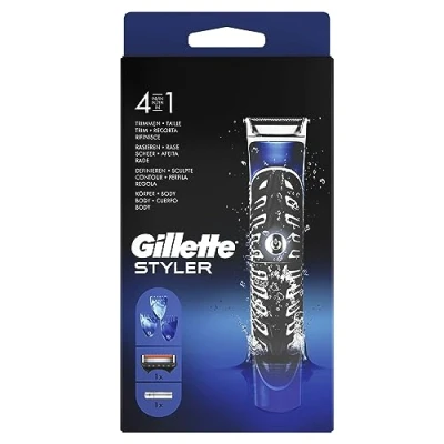 Image de Gillette Tondeuse 4 En 1 Proglide Styler, Comprenant 3 Sabots Interchangeables + Lame de Recharge