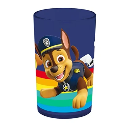 Image de p:os 29964049 Paw Patrol Gobelet en plastique réutilisable pour enfants avec motif populaire Pat&#039; Patrouille, capacité : env. 250 ml, boissons froides