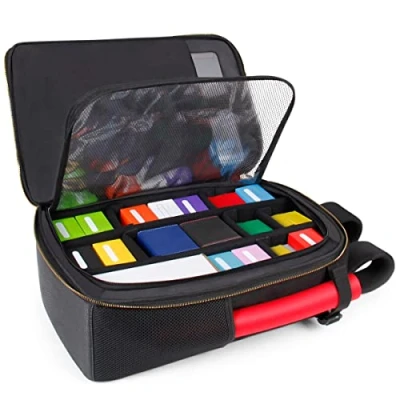 Image de ENHANCE MTG Sac à Dos TCG Card Storage pour Deck Boxes, Cartes Manches, Tapis de Jeu, Accessoires MTG, Noir, Dos, Compatible, Voyage