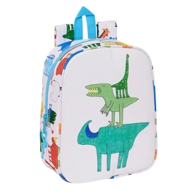 Image de Sac à dos DE crèche SAFTA ALGO JAIME 27 cm Blanc Pour enfant Adaptable au chariot