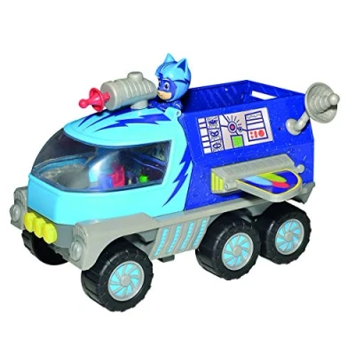 Image de Simba PJ Masks Mond Rover/avec Figurine Catboy/avec lumière et Son/avec Fonction de tir/avec d&#039;action / 27 cm Haut, pour Les Enfants à partir 3 Ans